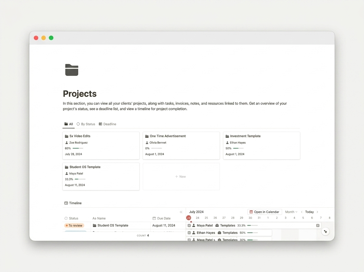 Freelance Business Hub — view 2